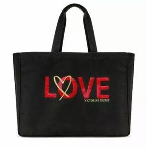 Victoria Secret Love Tote NWT sequined VS bag